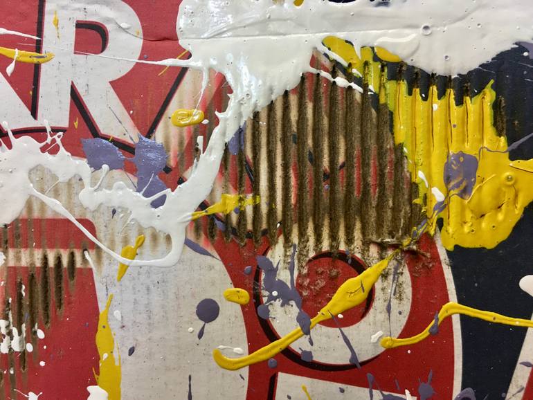 Original Conceptual Abstract Painting by Giorgio Rizzi