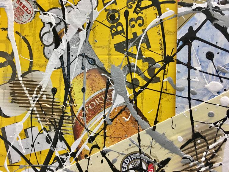 Original Pop Art Abstract Painting by Giorgio Rizzi