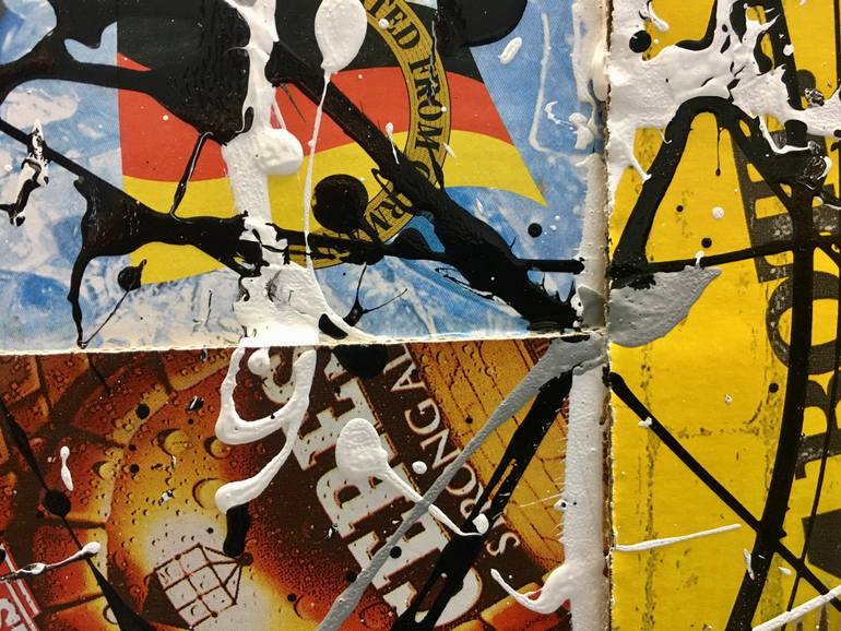 Original Pop Art Abstract Painting by Giorgio Rizzi