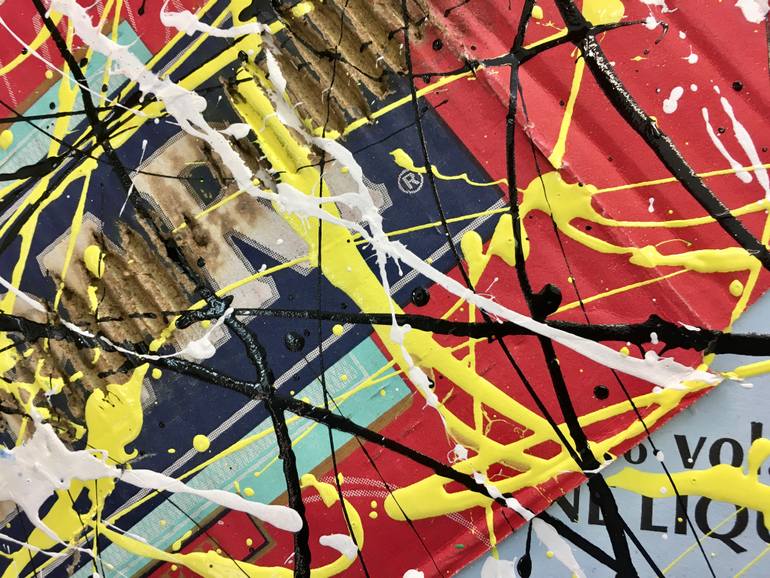 Original Pop Art Abstract Painting by Giorgio Rizzi