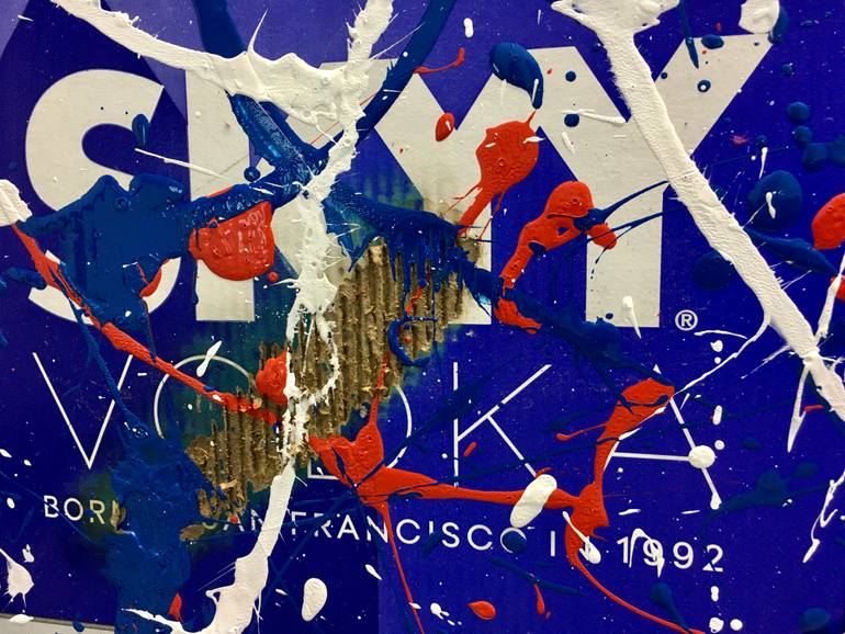 Original Pop Art Abstract Painting by Giorgio Rizzi