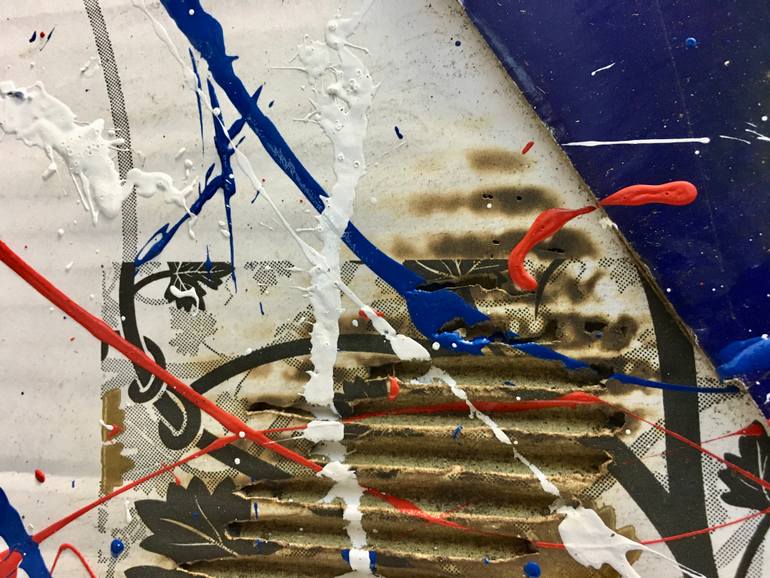 Original Pop Art Abstract Painting by Giorgio Rizzi