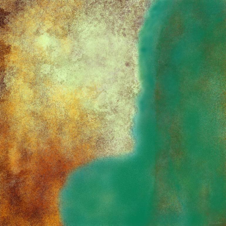 Original Water Digital by Anne Turlais | Contemporary Art on Paper | Guardian of the Cele (Gardien du Cele)