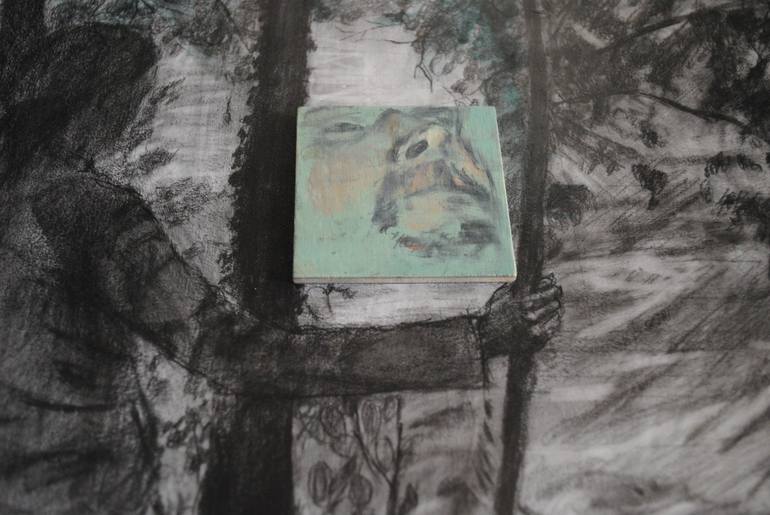Original Figurative Nature Drawing by Veronica Nicoleta Marisan