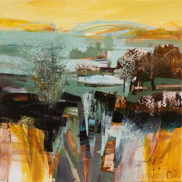Original Abstract Expressionism Landscape Paintings by Celia Wilkinson