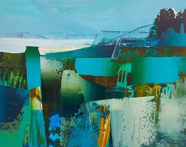 Original Abstract Landscape Paintings by Celia Wilkinson