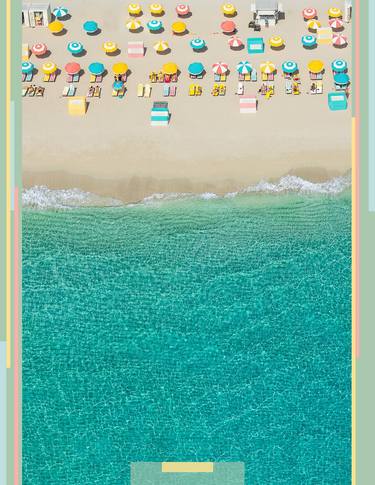 Pastel umbrellas on Miami Beach thumb