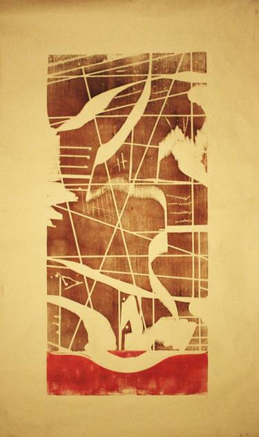 Original Abstract Geometric Printmaking by André Neves
