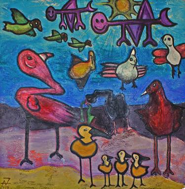 Original Children Painting by André Neves