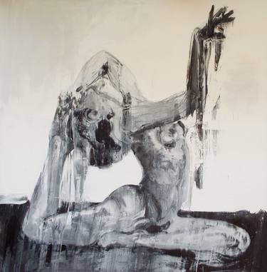 Original Expressionism Nude Paintings by Marton Zavorszky-Simon