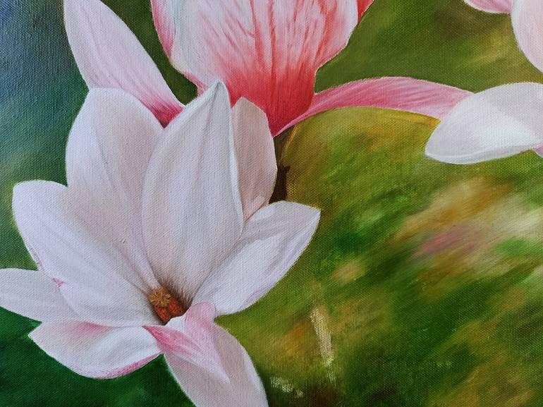 Original Floral Painting by Livia-Doina Stanciu