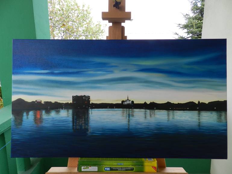 Original Realism Cities Painting by Livia-Doina Stanciu