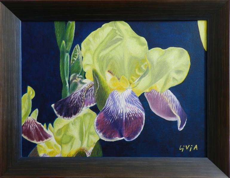 Original Modern Floral Painting by Livia-Doina Stanciu