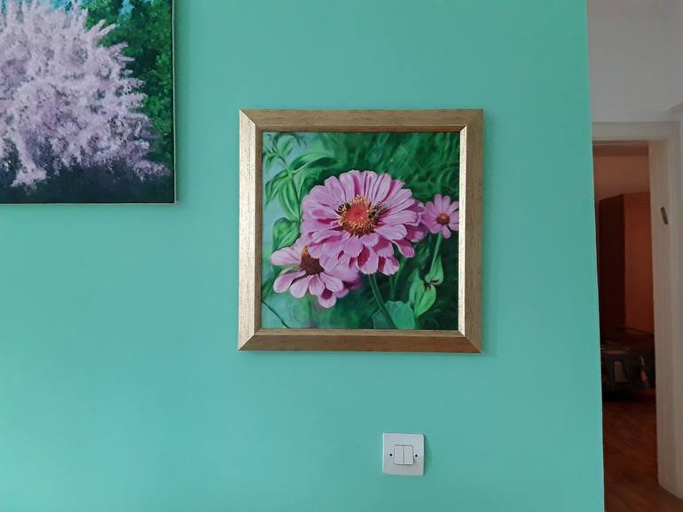 Original Floral Painting by Livia-Doina Stanciu