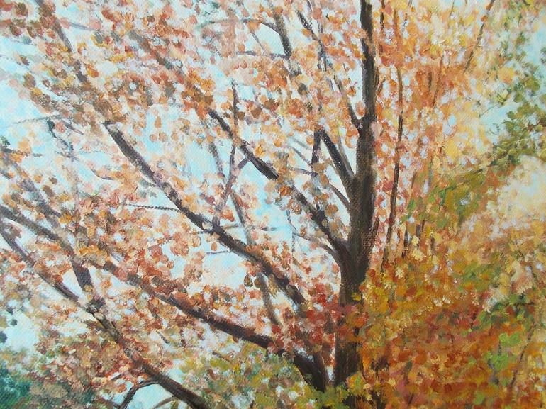 Original Tree Painting by Livia-Doina Stanciu