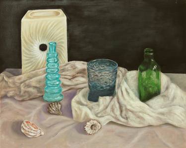 Still Life with Glass and Seashells thumb