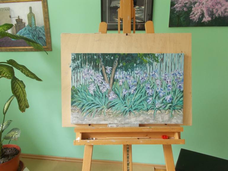 Original Figurative Floral Painting by Livia-Doina Stanciu