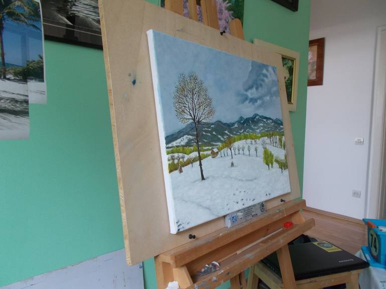 Original Landscape Painting by Livia-Doina Stanciu