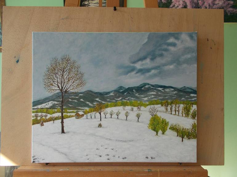 Original Landscape Painting by Livia-Doina Stanciu