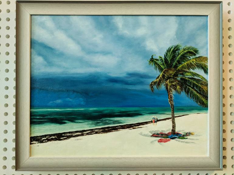 Original Beach Painting by Livia-Doina Stanciu