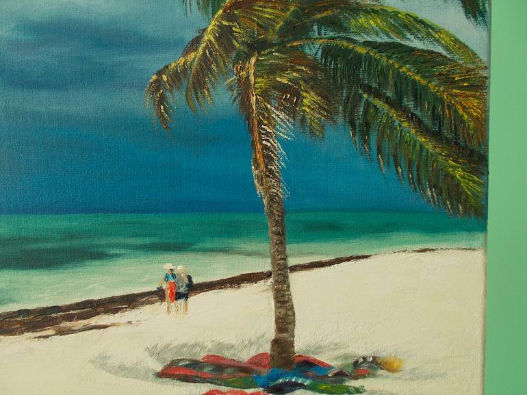 Original Beach Painting by Livia-Doina Stanciu