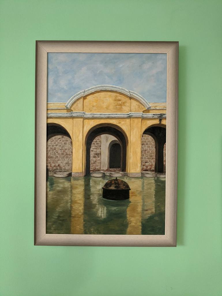 Original Fine Art Places Painting by Livia-Doina Stanciu