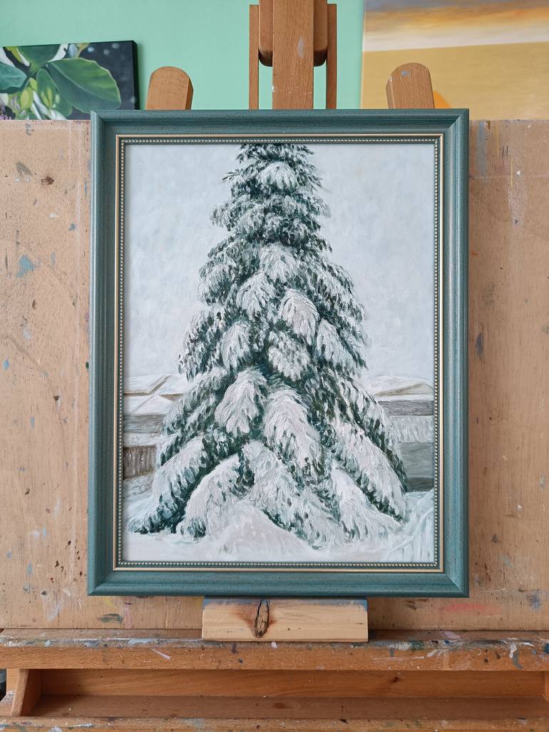 Original Tree Painting by Livia-Doina Stanciu