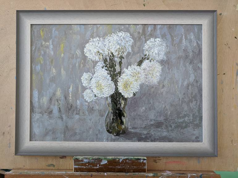 Original Floral Painting by Livia-Doina Stanciu