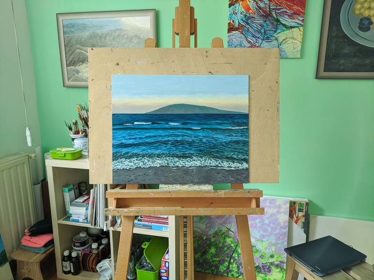 Original Contemporary Seascape Painting by Livia-Doina Stanciu