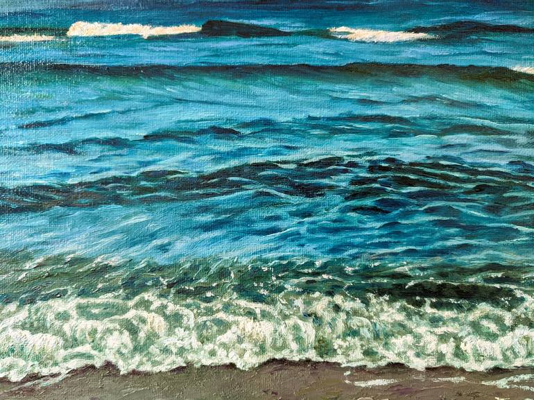 Original Fine Art Seascape Painting by Livia-Doina Stanciu
