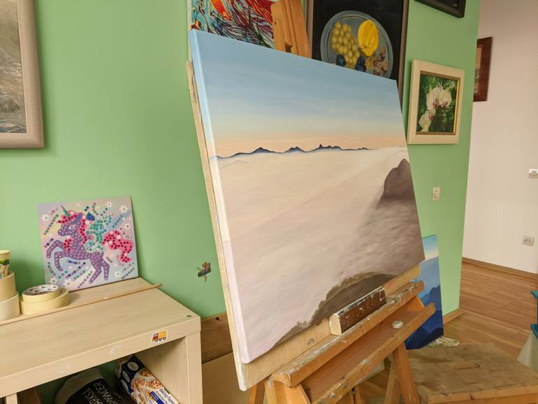 Original Impressionism Landscape Painting by Livia-Doina Stanciu