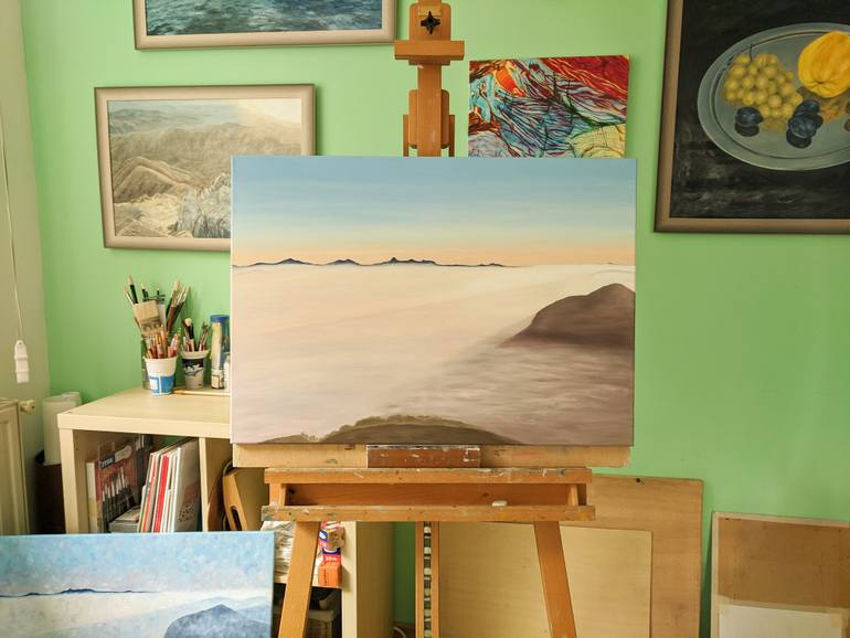 Original Impressionism Landscape Painting by Livia-Doina Stanciu