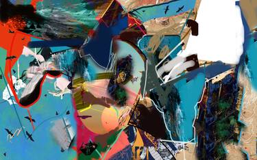 Print of Conceptual Abstract Mixed Media by Brij Goel