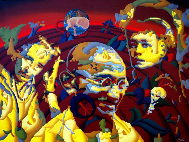 Garden of Peace Painting by Werner Horvath | Saatchi Art