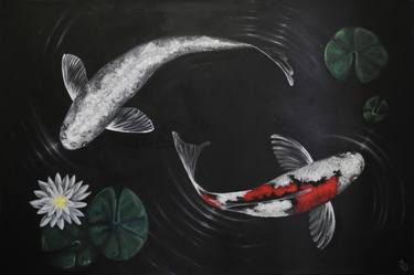 Original Realism Fish Painting by Kathleen McIntire