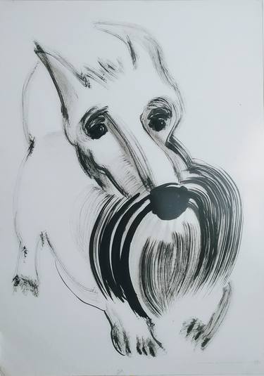 Original Expressionism Animal Drawings by Yaryna Shumska