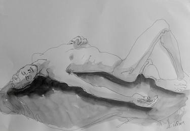 Original Figurative Nude Drawings by Veronica Petelin