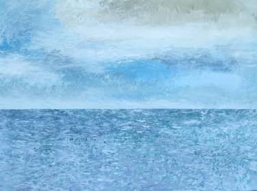 Print of Minimalism Seascape Paintings by Riaan Vosloo Contemporary paintings