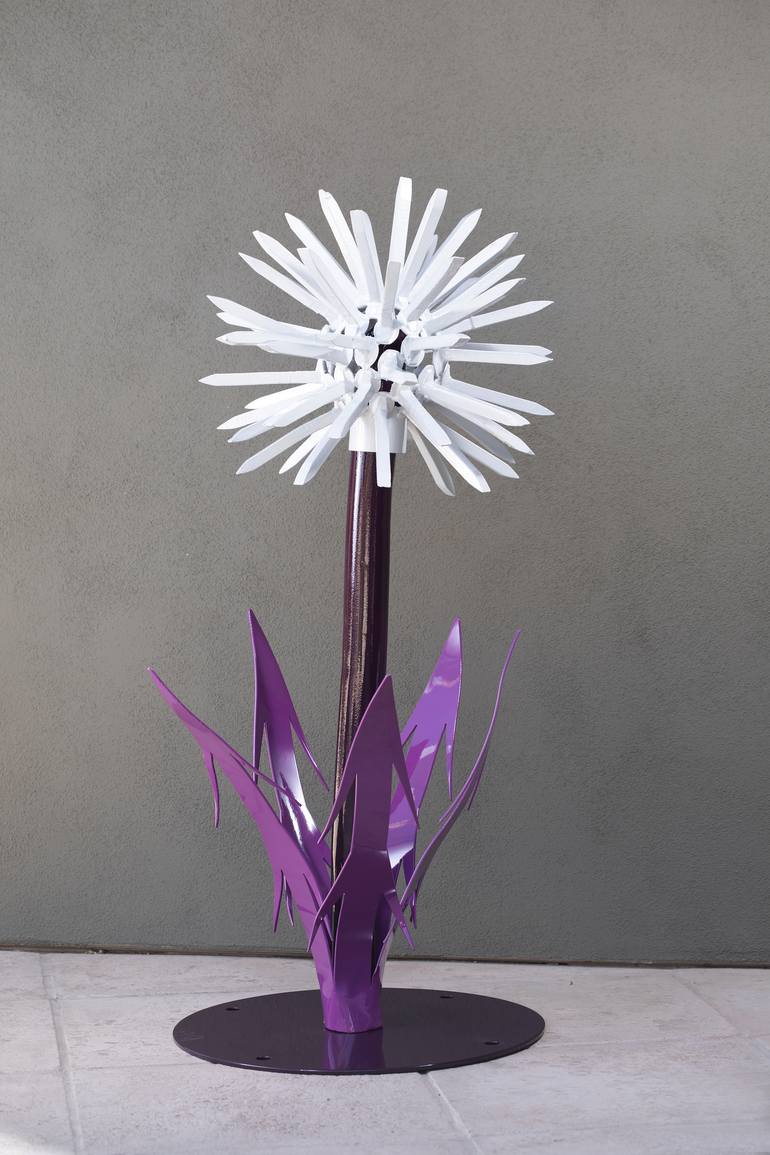 Original contemporary Floral Sculpture by Kevin Caron