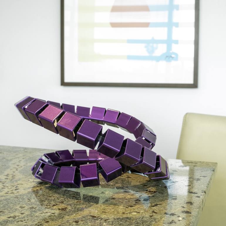 Original contemporary Geometric Sculpture by Kevin Caron