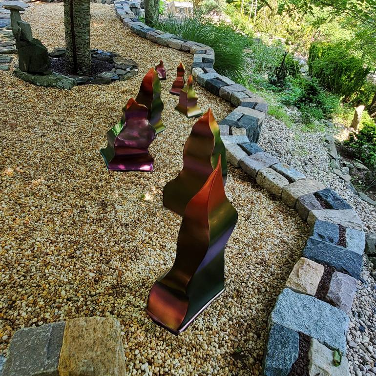 Original contemporary Garden Sculpture by Kevin Caron