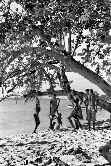 Boys Playing  Soccer on Bluefield's Beach, Jamaica - Limited Edition of 15 thumb