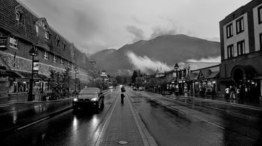Saatchi Art Artist Barry Mayo; Photography, “Downtown Banff, Alberta at Dusk - Limited Edition of 15” #art