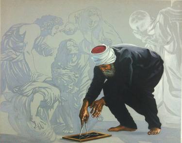 Original People Painting by Ali Hassoun