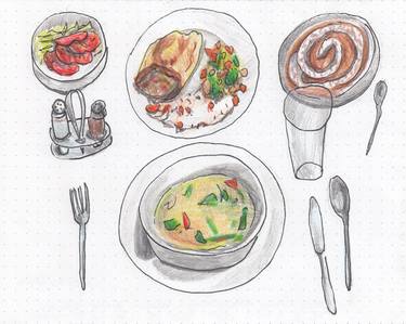 Print of Pop Art Food Drawings by Marta Tuta