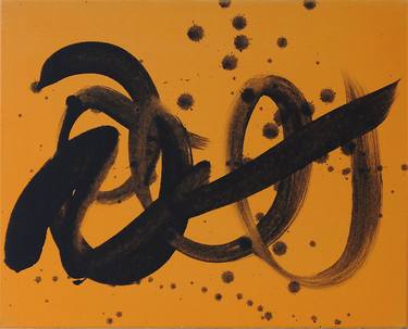 Print of Abstract Calligraphy Paintings by Andres Estay