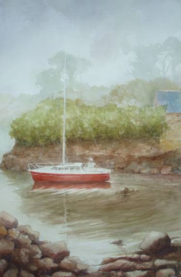 Print of Figurative Boat Paintings by Thierry Seurre