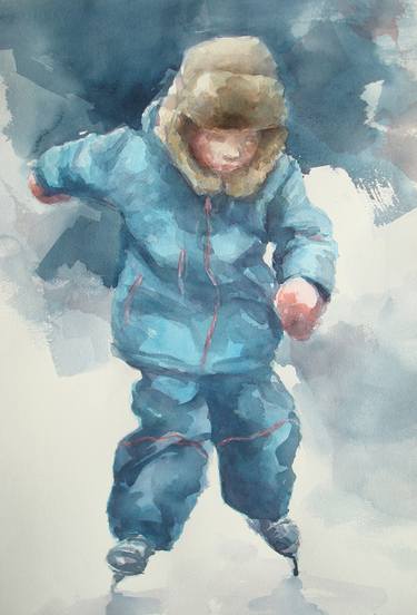 Print of Figurative Children Paintings by Thierry Seurre