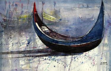 Print of Boat Paintings by al-akhir sarker