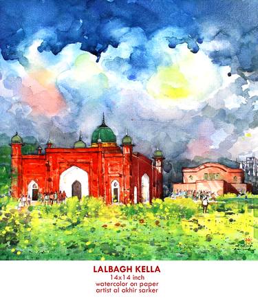 Print of Architecture Paintings by al-akhir sarker